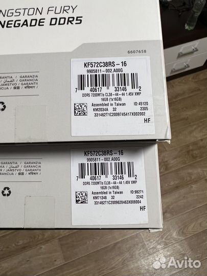 Kingston Fury Renegade DDR5 32Gb, 7200Mhz, 2x16Gb