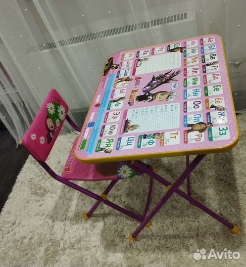 Детский столик и стульчик
