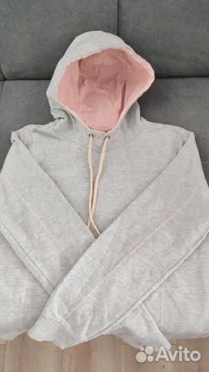 Худи толстовка светло -серая, состояние отличное