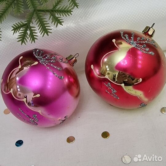 Елочные игрушки ссср.Шары красивые