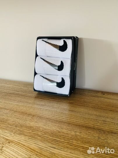 Носки nike everyday белые высокие