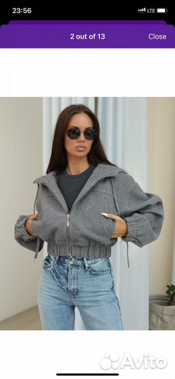 Бомбер женский куртка демисезонная осень драповая