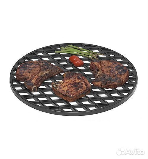 Решетка гриль Везувий чугунная Стейк ф450мм кругла