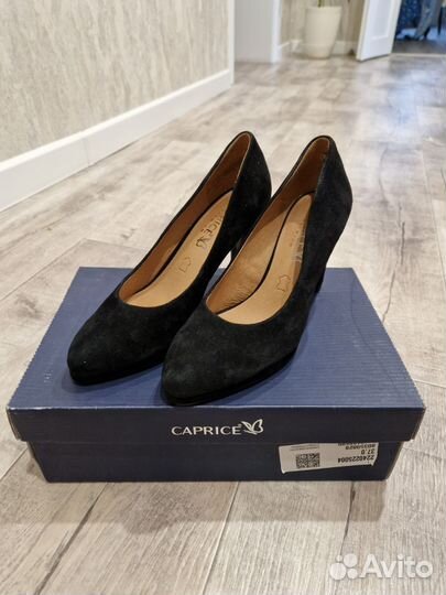 Туфли серые Lichi, черные натуральная замша