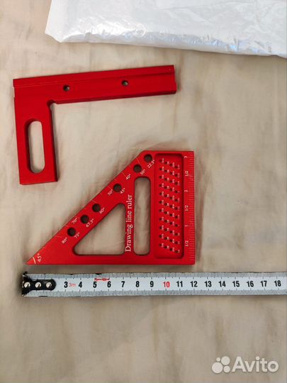 Угольник, линейка