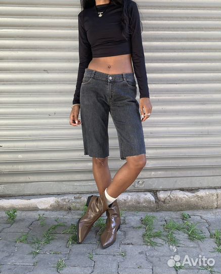 Шорты бермуды серые винтаж