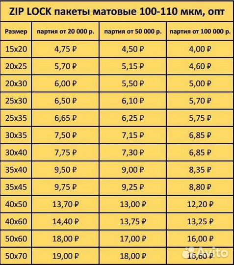 Пакет зип лок / zip lock матовый 30х35 110 мкм