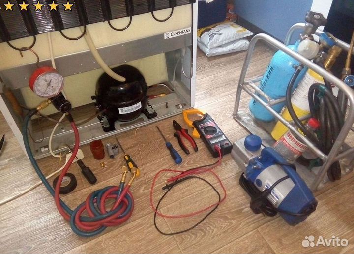 Ремонт холодильников и морозильных камер \Заправка