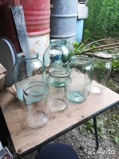 Банки стеклянные 3 литра, 1л,0,7л