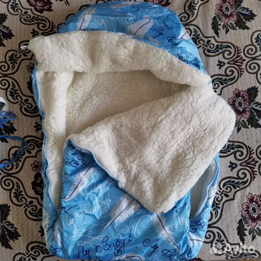 Конверт на выписку зимний для мальчика