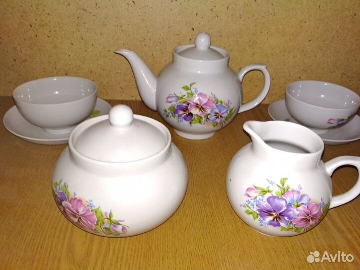 Сервиз чайный 15 предметов. Дулёво. 1995 г