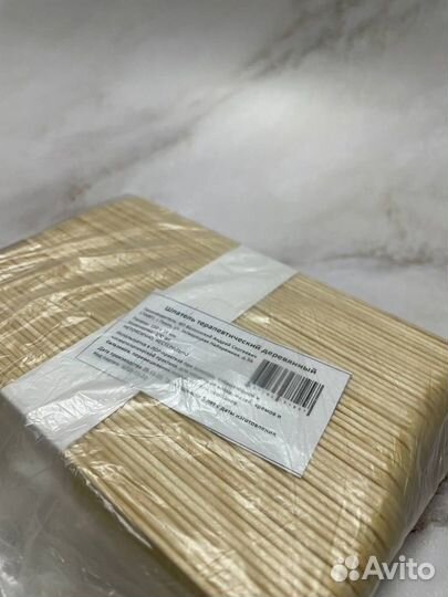 Шпатели деревянные косметические медицинские 100шт