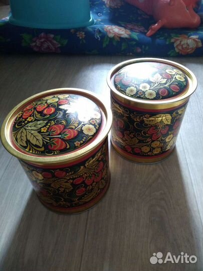 Хохлома Банки жб с рисунком