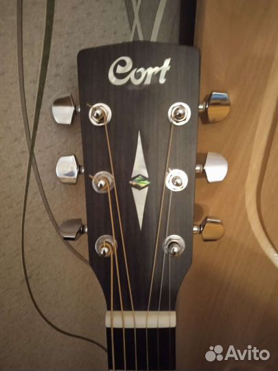 Акустическая гитара cort, массив (дредноут) новая