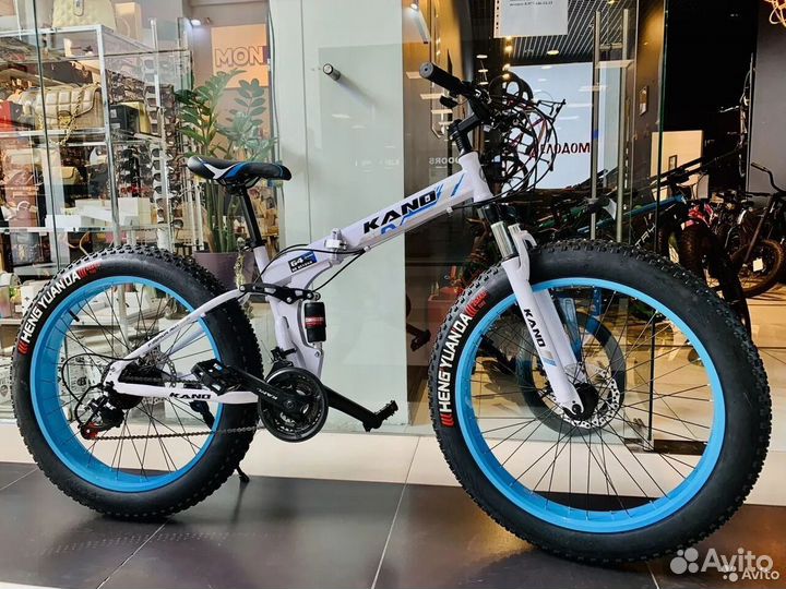 Велосипед с широкими колесами kano двухподвес