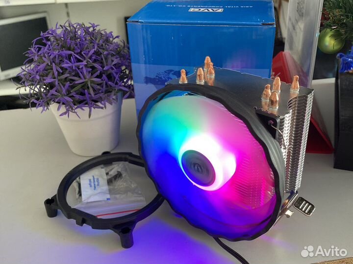 Башенный куллер 4 трубки AVC