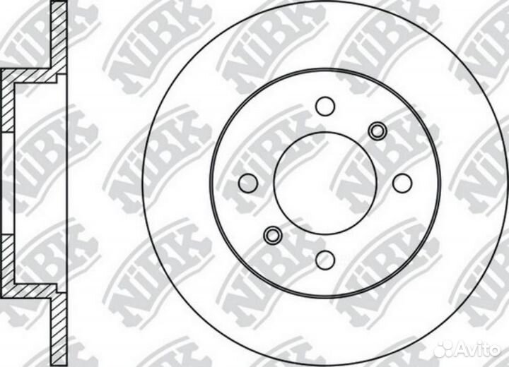 Nibk RN2035 /RN2035V Диск тормозной перед