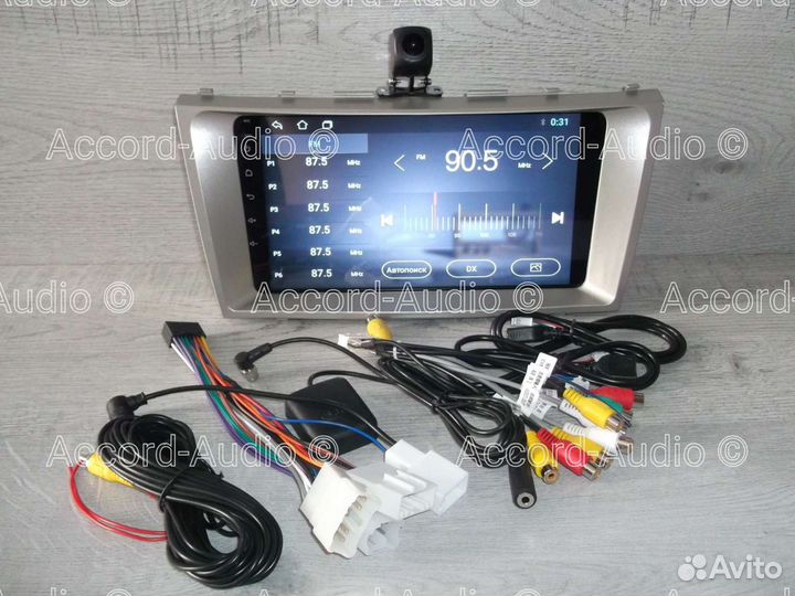Магнитола 2DIN Toyota Camry Android с камерой
