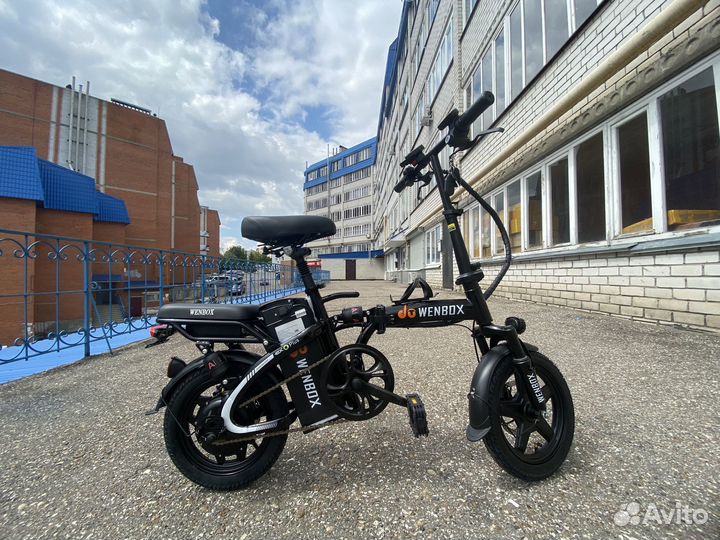 Электровелосипед складной 400W. 2 сиденья. 35км/ч