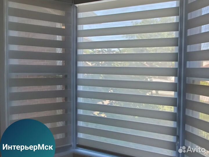 Рулонные шторы день-ночь (зебра)