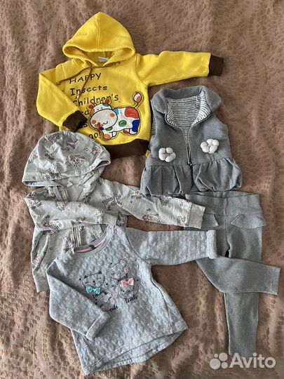 3 больших пакета одежды на девочку