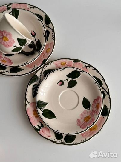 Чайные трио villeroy&boch wild rose винтаж