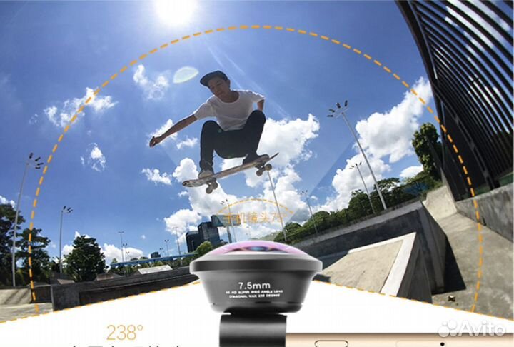 Линза(объектив) для камеры телефона 3 в 1