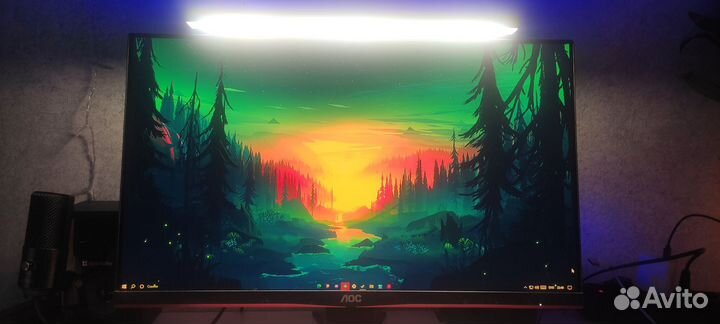 Лампа, с rgb подсветкой