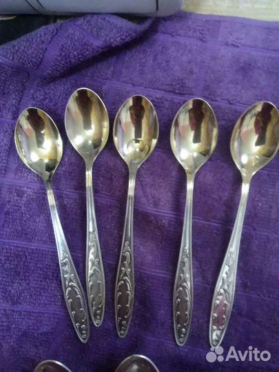 Чайные ложки мельхиор