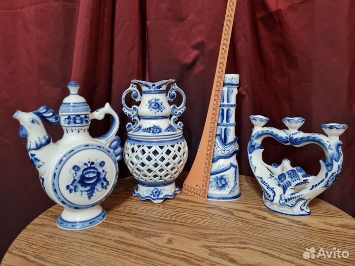 Фарфоровый набор гжель