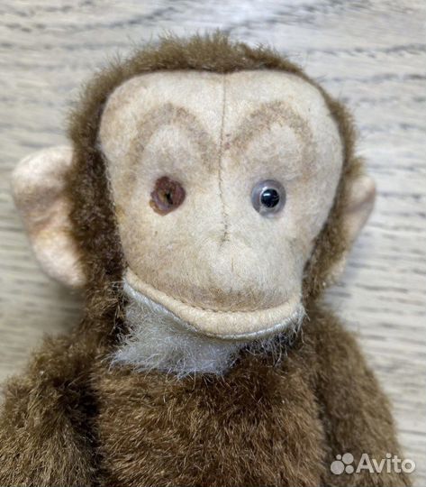 Игрушка обезьяна обезьянка мягкая Винтаж СССР гдр