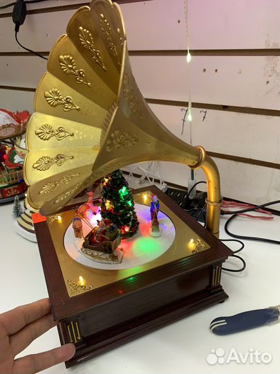 Светодиод «Граммофон» 22 х 24 х 38 см, новогодняя