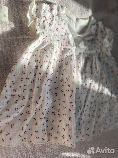 Муслиновое платье для девочки 80