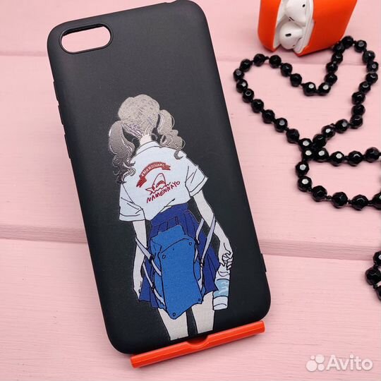 Силиконовый чехол на honor, samsung c принтом