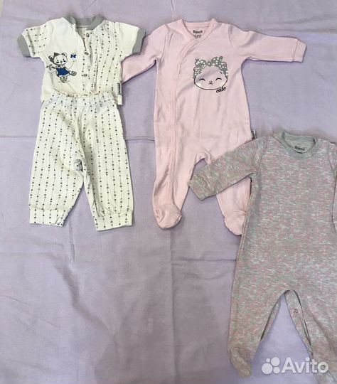 Фирменная одежда для девочки пакетом размер 62