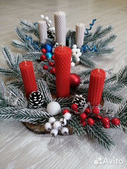 Новогодний подсвечник