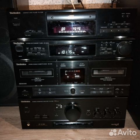 Technics музыкальный центр аудиостойка дека усилит
