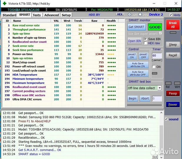 Жесткий диск Toshiba 3.5