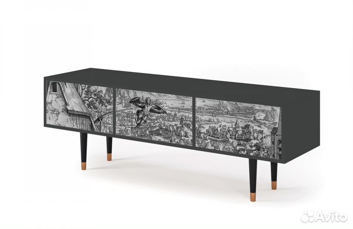 Тв-тумба T4 - Антрацит - Departure of the Angel