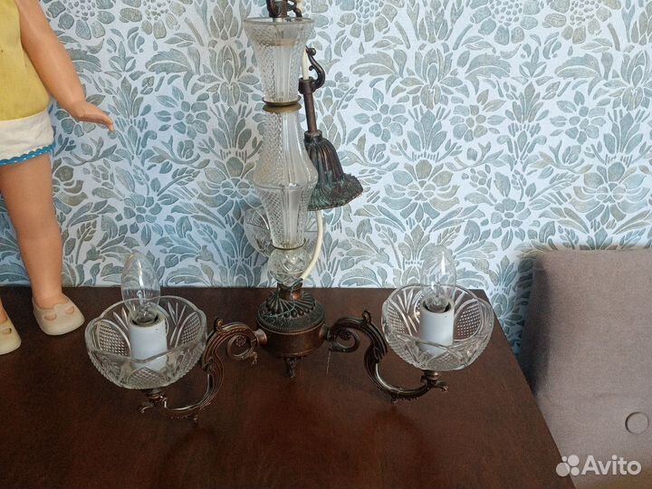 Люстра хрусталь СССР, литье