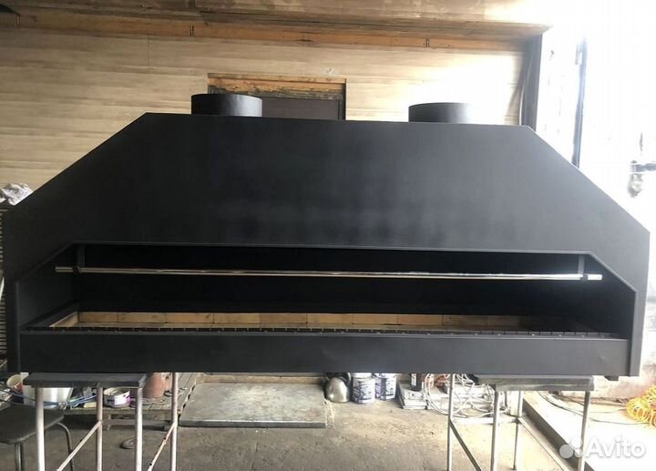 Мангал для ресторана, мангал с дымоходом