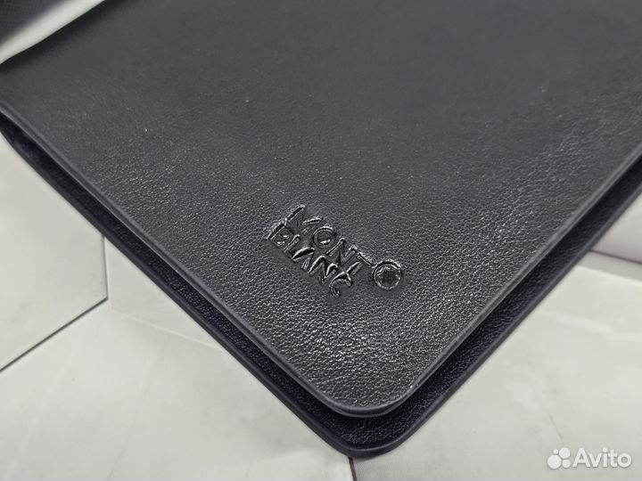 Купюрница мужская Montblanc из телячьей кожи
