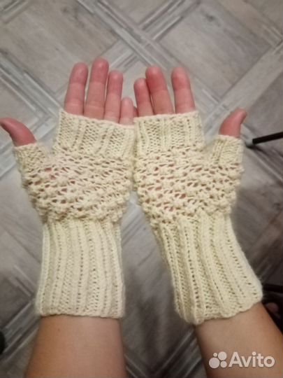 Митенки вязаные