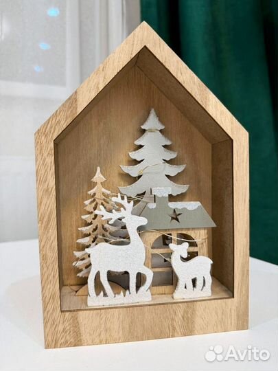 Новогодний декор с подсветкой