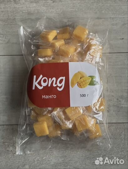 Манго кубики kong 500г