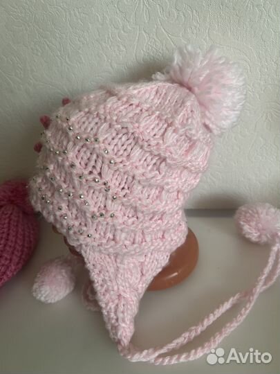 Шапка детская 54 размер (цена за две)