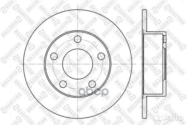 6020-4764-SX диск тормозной задний Audi A6 1.8