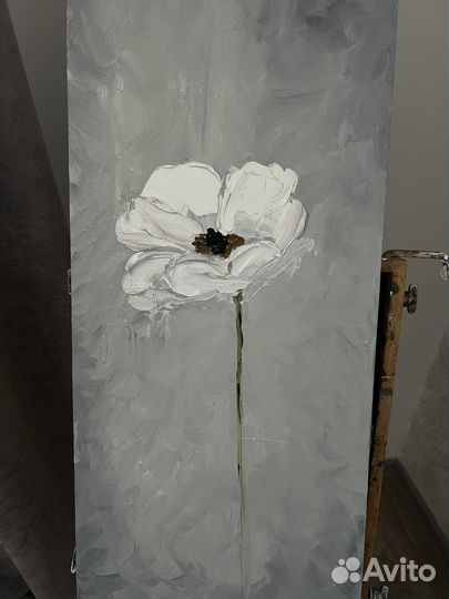 Интерьерная картина маслом цветок