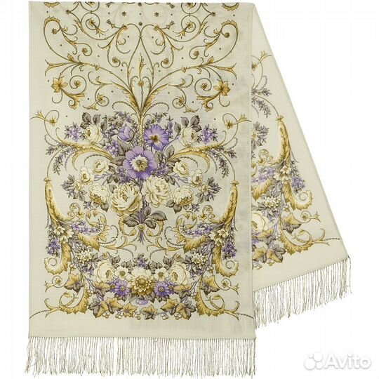 Павловопосадский платок шерсть новый