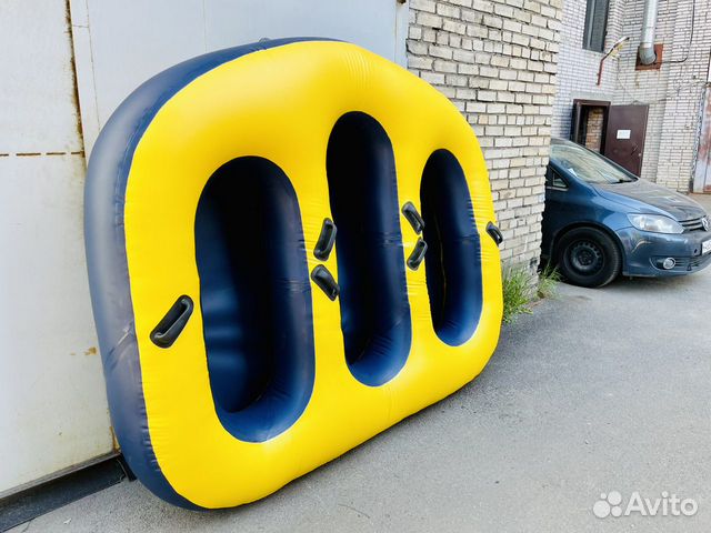Надувная ватрушка для воды буксир на 3 места